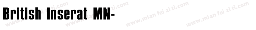 British Inserat MN字体转换